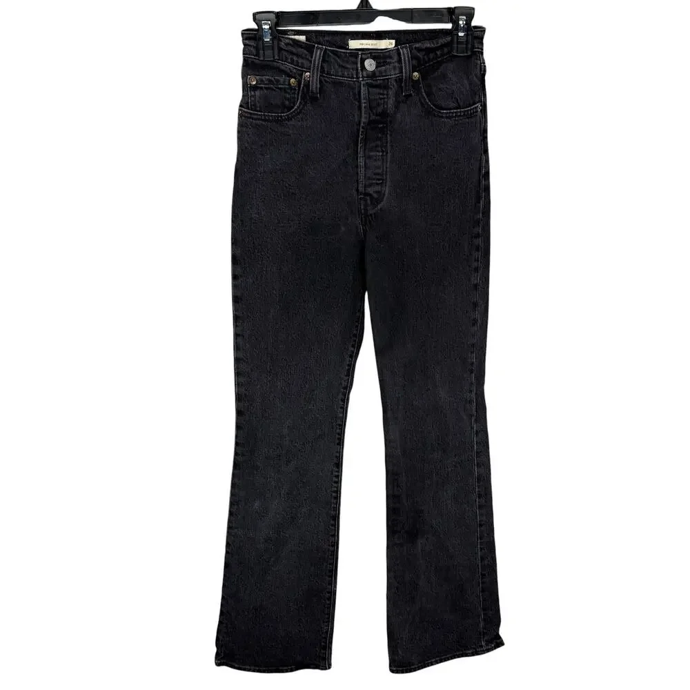 Levi Strauss Ribcage Boot Cut Jeans Size 26